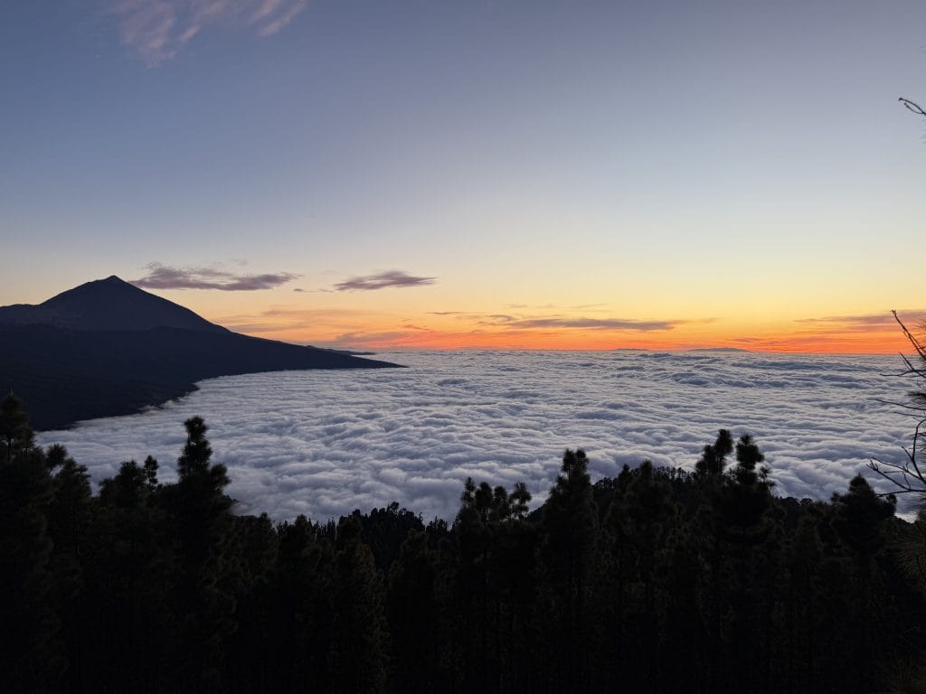 Coucher de soleil au Mirador de Chipeque, Tenerife