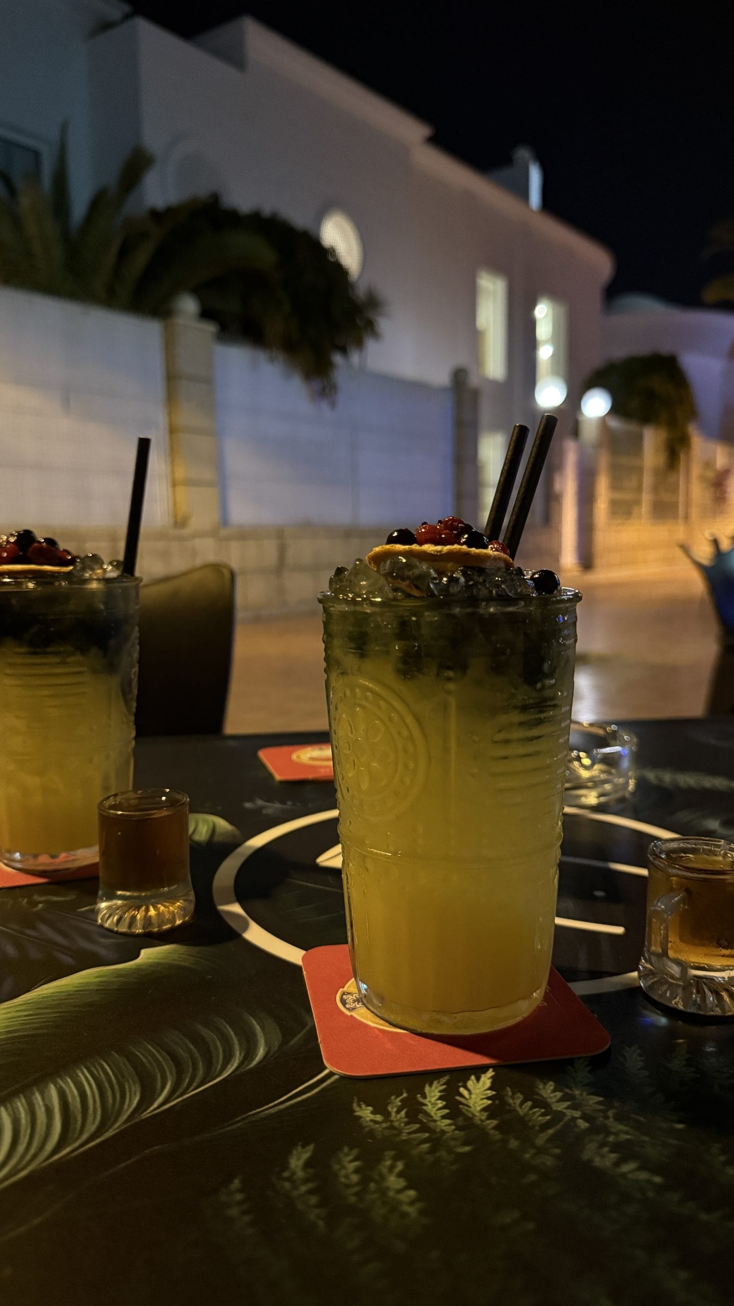 Cocktail servi à The Green Room, Costa Adeje