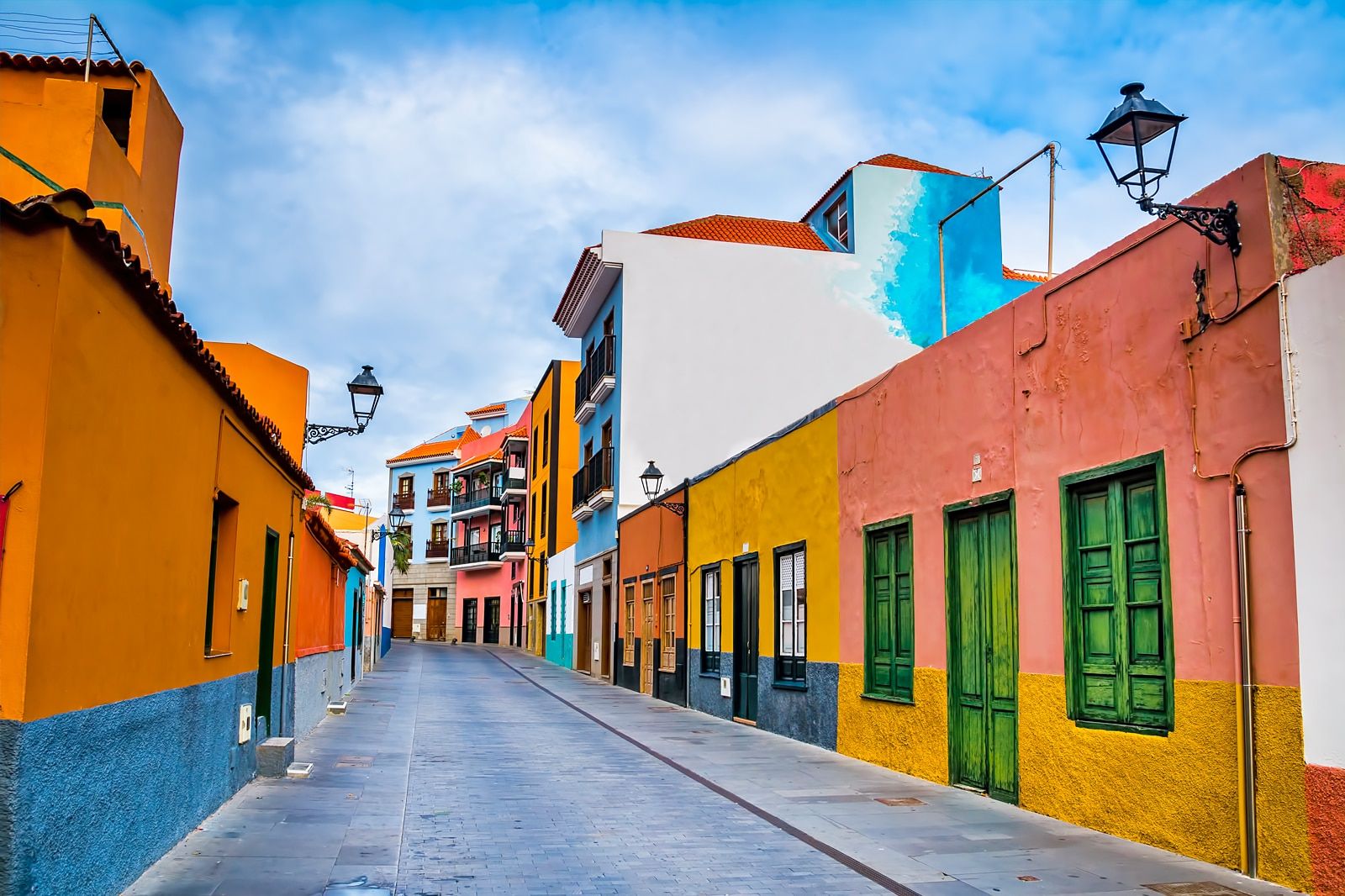 Les ruelles colorées du centre historique de Puerto de la Cruz