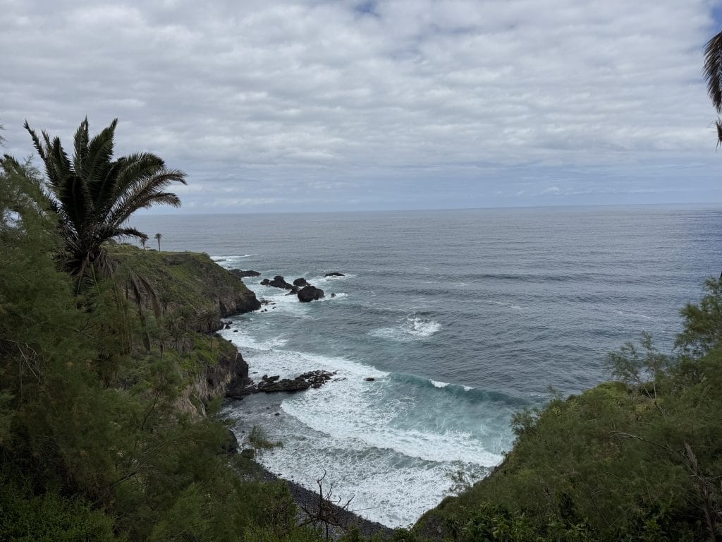 Vue sur l'océan Atlantique depuis le sentier de la Rambla de Castro