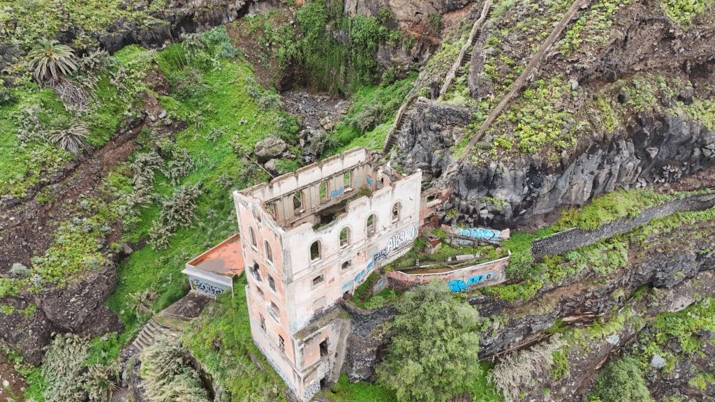Les ruines de La Gordejuela vues depuis le mirador