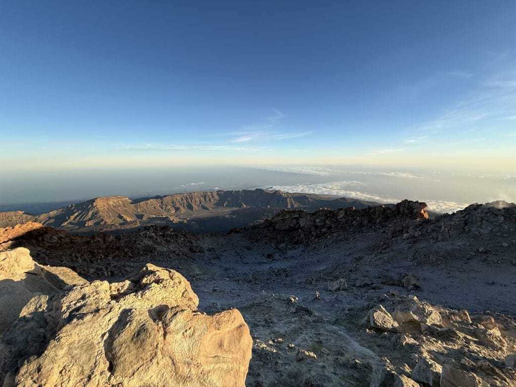 Coucher de soleil au sommet du Teide