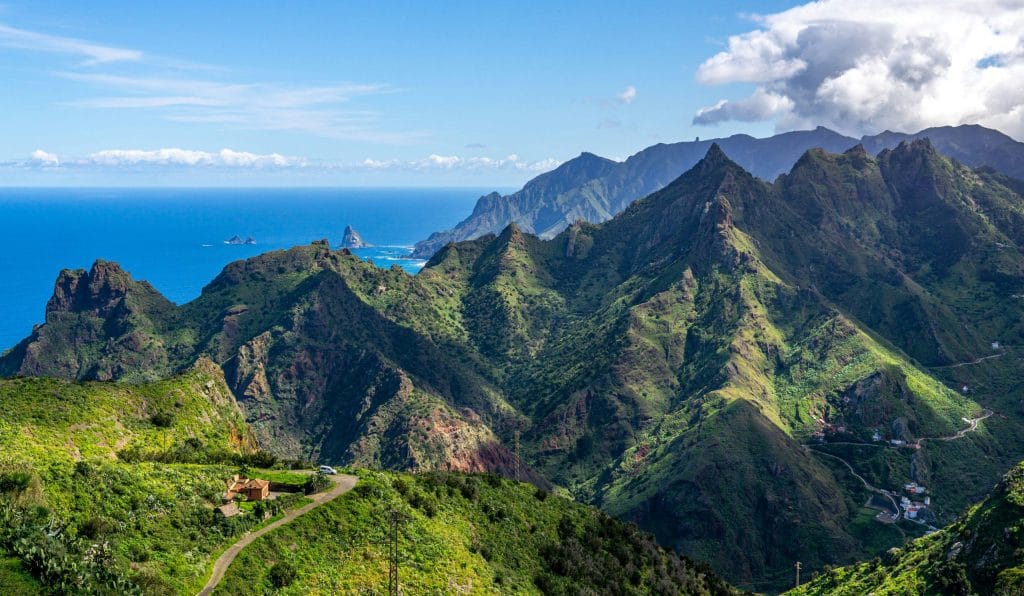 Le massif d'Anaga au nord-est de Tenerife